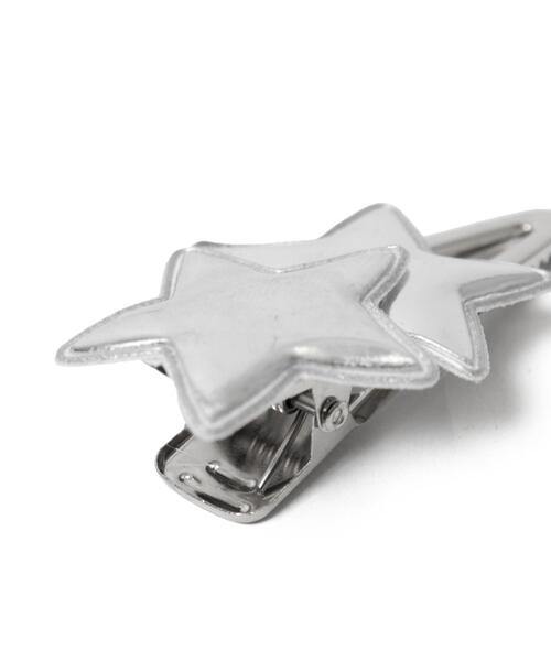 WEGO(ウィゴー)の「WEGO/【2点セット】パテッドWスタークリップ(ヘアピン・レディース・シルバー・FREE)」の3枚目の写真