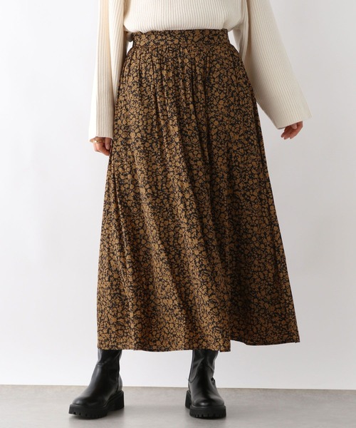 LEPSIM（レプシィム）の「花柄フレアスカート　211982（スカート・レディース・ブラウン/ホワイト×ブラック・FREE）」の8枚目の写真