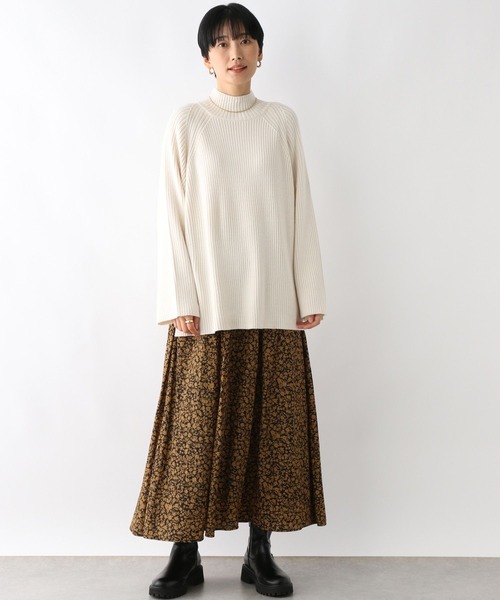 LEPSIM（レプシィム）の「花柄フレアスカート　211982（スカート・レディース・ブラウン/ホワイト×ブラック・FREE）」の9枚目の写真