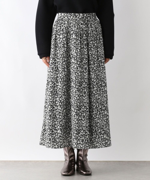LEPSIM（レプシィム）の「花柄フレアスカート　211982（スカート・レディース・ブラウン/ホワイト×ブラック・FREE）」の11枚目の写真