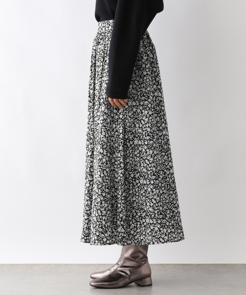 LEPSIM（レプシィム）の「花柄フレアスカート　211982（スカート・レディース・ブラウン/ホワイト×ブラック・FREE）」の12枚目の写真