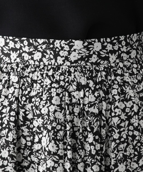 LEPSIM（レプシィム）の「花柄フレアスカート　211982（スカート・レディース・ブラウン/ホワイト×ブラック・FREE）」の14枚目の写真