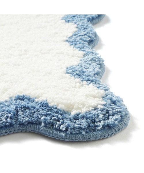 Francfranc（フランフラン）の「ウェーブライン マルチマット ブルー（ラグ/マット・レディース・ブルー・FREE）」の2枚目の写真