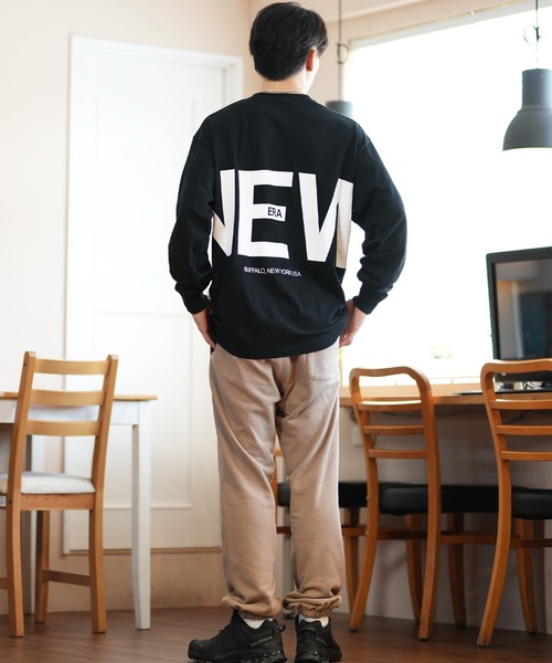 NEW ERA(ニューエラ)の「NEW ERA/ニューエラ ロンT/長袖Tシャツ バックプリント 14324692/14324693/14324694(Tシャツ/カットソー・メンズ・ベージュ/ホワイト/ブラック・M/L/XL/XXL)」の17枚目の写真