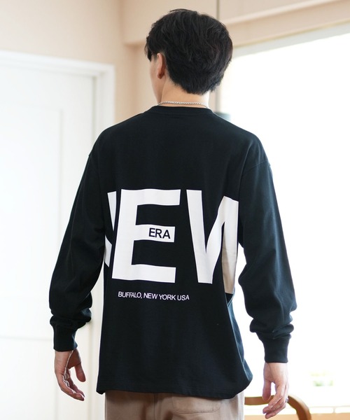 NEW ERA(ニューエラ)の「NEW ERA/ニューエラ ロンT/長袖Tシャツ バックプリント 14324692/14324693/14324694(Tシャツ/カットソー・メンズ・ベージュ/ホワイト/ブラック・M/L/XL/XXL)」の15枚目の写真