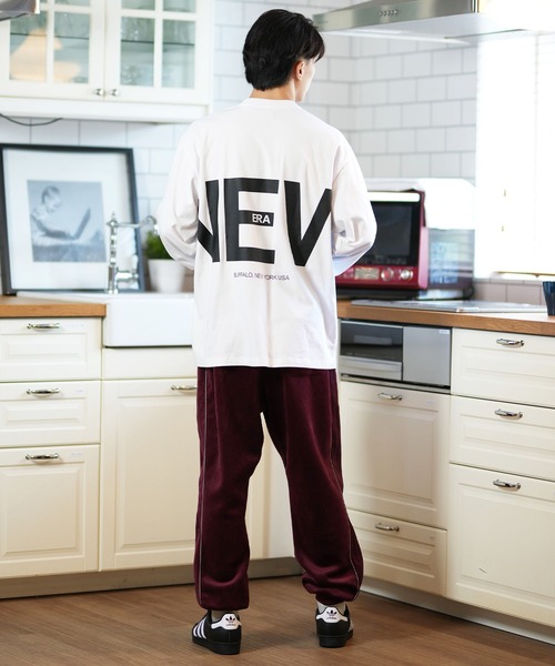 NEW ERA(ニューエラ)の「NEW ERA/ニューエラ ロンT/長袖Tシャツ バックプリント 14324692/14324693/14324694(Tシャツ/カットソー・メンズ・ベージュ/ホワイト/ブラック・M/L/XL/XXL)」の10枚目の写真