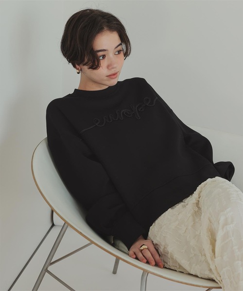 titivate(ティティベイト)の「ポンチコード刺繍プルオーバー(Tシャツ/カットソー・レディース・ブラック/ライトベージュ・FREE)」の17枚目の写真