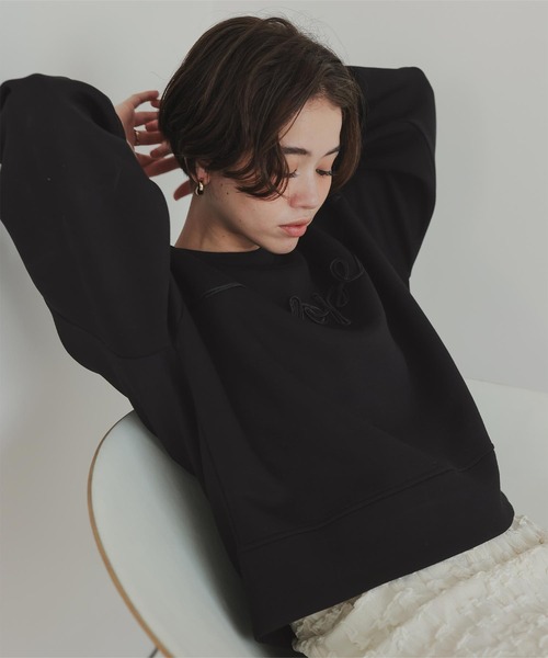 titivate(ティティベイト)の「ポンチコード刺繍プルオーバー(Tシャツ/カットソー・レディース・ブラック/ライトベージュ・FREE)」の18枚目の写真