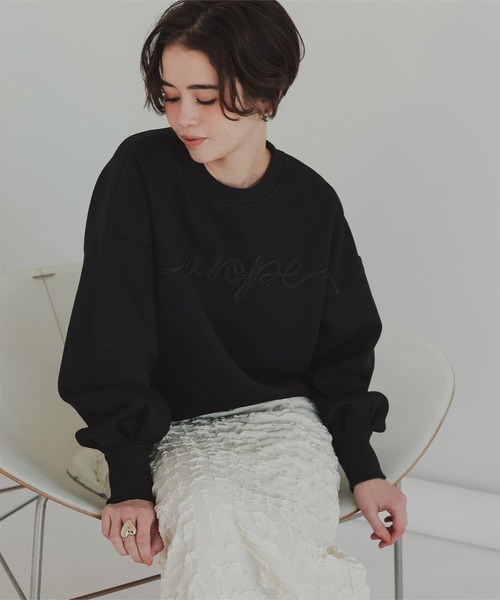 titivate(ティティベイト)の「ポンチコード刺繍プルオーバー(Tシャツ/カットソー・レディース・ブラック/ライトベージュ・FREE)」の20枚目の写真