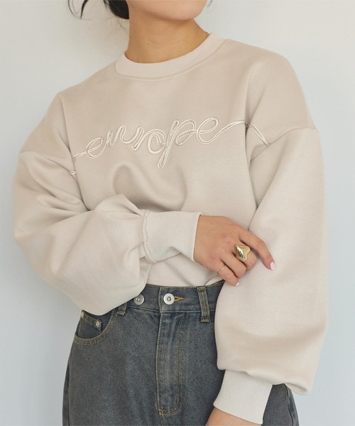 titivate(ティティベイト)の「ポンチコード刺繍プルオーバー(Tシャツ/カットソー・レディース・ブラック/ライトベージュ・FREE)」の8枚目の写真