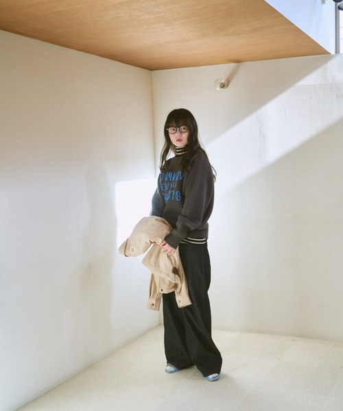 common gull products.（コモンガルプロダクツ）の「いつものガルニットください（ニット/セーター・レディース・レッド系/ピンク系/クリーム/ネイビー/ブラック系/ブルー系・LARGE/MEDIUM/SMALL）」の8枚目の写真