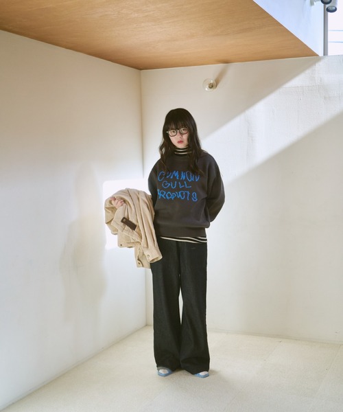 common gull products.（コモンガルプロダクツ）の「いつものガルニットください（ニット/セーター・レディース・レッド系/ピンク系/クリーム/ネイビー/ブラック系/ブルー系・LARGE/MEDIUM/SMALL）」の9枚目の写真