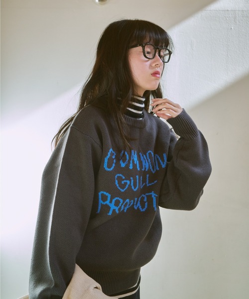 common gull products.（コモンガルプロダクツ）の「いつものガルニットください（ニット/セーター・レディース・レッド系/ピンク系/クリーム/ネイビー/ブラック系/ブルー系・LARGE/MEDIUM/SMALL）」の11枚目の写真