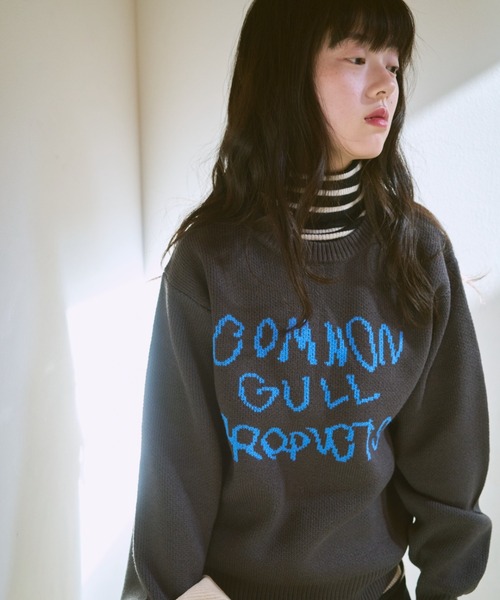 common gull products.（コモンガルプロダクツ）の「いつものガルニットください（ニット/セーター・レディース・レッド系/ピンク系/クリーム/ネイビー/ブラック系/ブルー系・LARGE/MEDIUM/SMALL）」の13枚目の写真