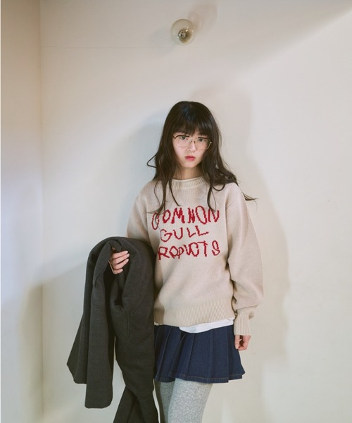 common gull products.（コモンガルプロダクツ）の「いつものガルニットください（ニット/セーター・レディース・レッド系/ピンク系/クリーム/ネイビー/ブラック系/ブルー系・LARGE/MEDIUM/SMALL）」の18枚目の写真