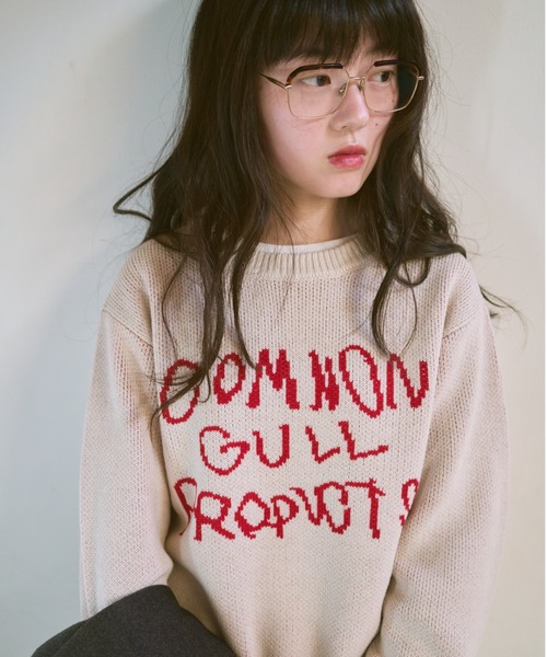 common gull products.（コモンガルプロダクツ）の「いつものガルニットください（ニット/セーター・レディース・レッド系/ピンク系/クリーム/ネイビー/ブラック系/ブルー系・LARGE/MEDIUM/SMALL）」の22枚目の写真
