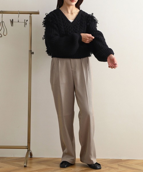 【NOAHL】Vネックデザインニットプルオーバー（ニット/セーター）｜NOAHL（ノアル）