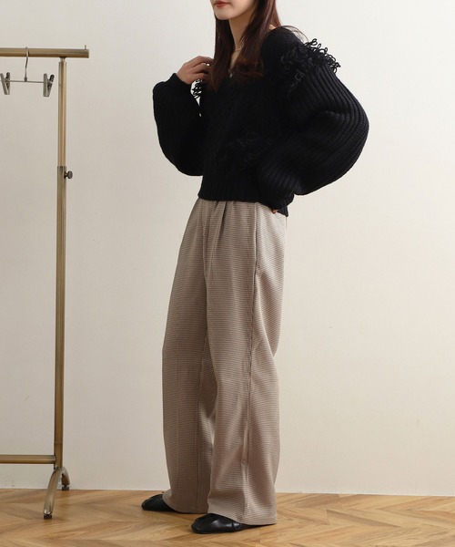 【NOAHL】Vネックデザインニットプルオーバー（ニット/セーター）｜NOAHL（ノアル）