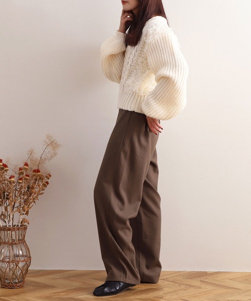 【NOAHL】Vネックデザインニットプルオーバー（ニット/セーター）｜NOAHL（ノアル）