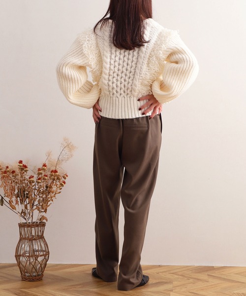 【NOAHL】Vネックデザインニットプルオーバー（ニット/セーター）｜NOAHL（ノアル）