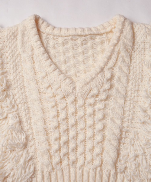 【NOAHL】Vネックデザインニットプルオーバー（ニット/セーター）｜NOAHL（ノアル）