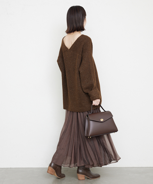 MARCO BIANCHINI(マルコビアンチーニ)の「MARCO BIANCHINI/マルコ・ビアンキーニ レザーフラップBAG 24030(ショルダーバッグ・レディース・キャメル/ブラウン・FREE)」の11枚目の写真