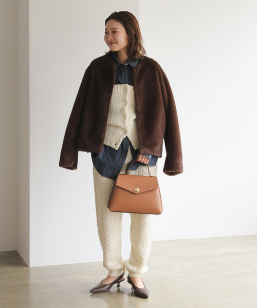 MARCO BIANCHINI(マルコビアンチーニ)の「MARCO BIANCHINI/マルコ・ビアンキーニ レザーフラップBAG 24030(ショルダーバッグ・レディース・キャメル/ブラウン・FREE)」の19枚目の写真