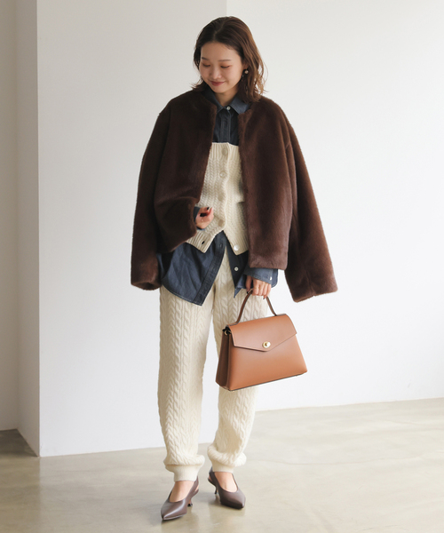 MARCO BIANCHINI(マルコビアンチーニ)の「MARCO BIANCHINI/マルコ・ビアンキーニ レザーフラップBAG 24030(ショルダーバッグ・レディース・キャメル/ブラウン・FREE)」の20枚目の写真