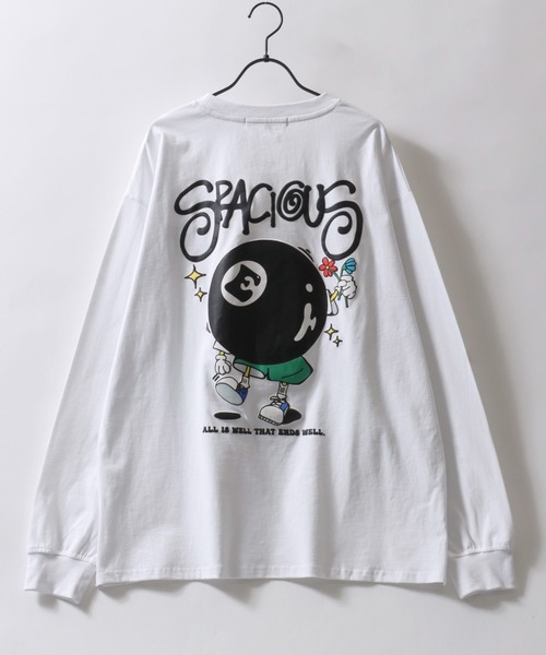 セール】Oversize Foam Print T-shirt/ビリヤード ボーイ