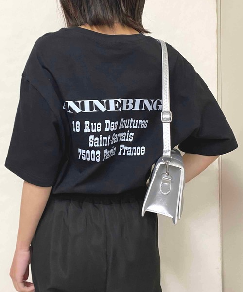 NANEA(ナネア)の「PARISロゴプリントTシャツ(Tシャツ/カットソー・レディース・ホワイト/ブラック/グレー・LARGE/X-LARGE/XX-LARGE/XXX-LARGE)」の12枚目の写真