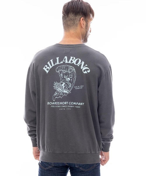 BILLABONG(ビラボン)の「BILLABONG メンズ FEELING FREE トレーナー 【2025年春夏モデル】/ビラボンバックプリントスウェット(スウェット・メンズ・ホワイト/クリーム/サックスブルー・LARGE/X-LARGE/MEDIUM)」の2枚目の写真