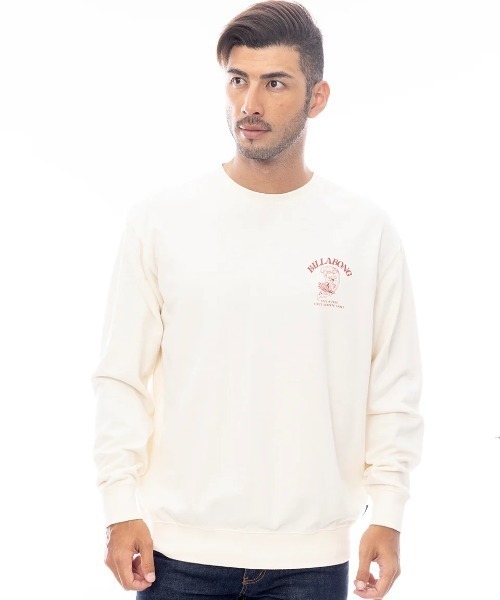 BILLABONG(ビラボン)の「BILLABONG メンズ FEELING FREE トレーナー 【2025年春夏モデル】/ビラボンバックプリントスウェット(スウェット・メンズ・ホワイト/クリーム/サックスブルー・LARGE/X-LARGE/MEDIUM)」の9枚目の写真