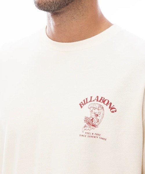 BILLABONG(ビラボン)の「BILLABONG メンズ FEELING FREE トレーナー 【2025年春夏モデル】/ビラボンバックプリントスウェット(スウェット・メンズ・ホワイト/クリーム/サックスブルー・LARGE/X-LARGE/MEDIUM)」の10枚目の写真