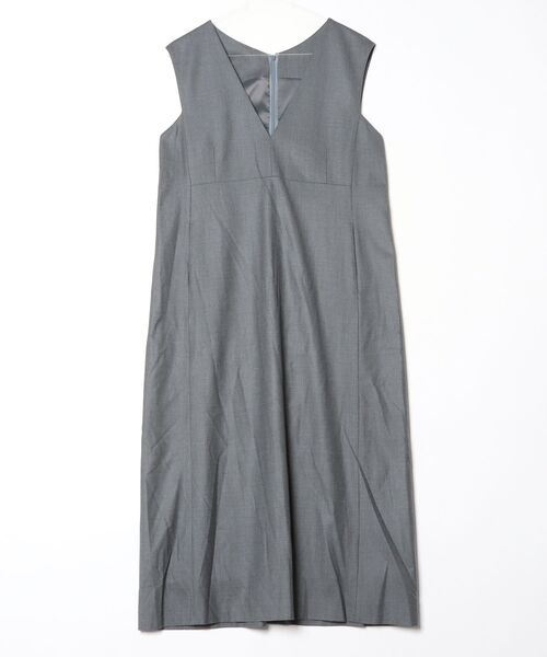 K.T KIYOKO TAKASE（キヨコタカセ）の「2WAYストレッチフラノ ジャンパースカート（ワンピース・レディース・ブラウン/ブラック/チャコール・9号）」の2枚目の写真