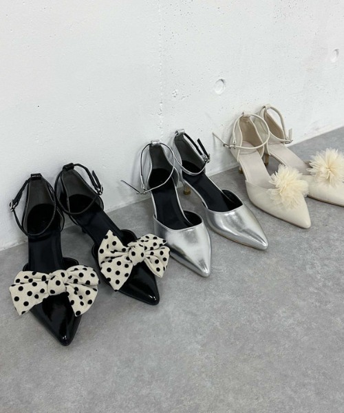 archives（アルシーヴ）の「セパレートパンプス（パンプス・レディース・シルバーグレー/アイボリー/ブラック・MEDIUM/LARGE）」の4枚目の写真