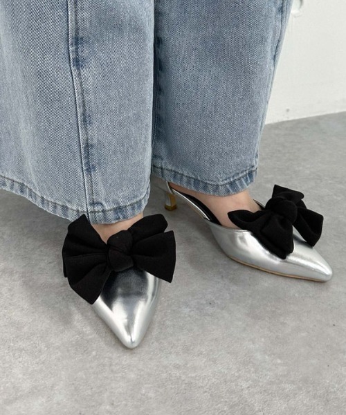 archives（アルシーヴ）の「セパレートパンプス（パンプス・レディース・シルバーグレー/アイボリー/ブラック・MEDIUM/LARGE）」の9枚目の写真