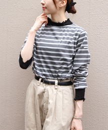 ORCIVAL/オーシバル　シースルー　ボートネックロングスリーブ　SEE THROUGH BOATNECK LONGSLEEVE P.O.　OR-C0461 STJ