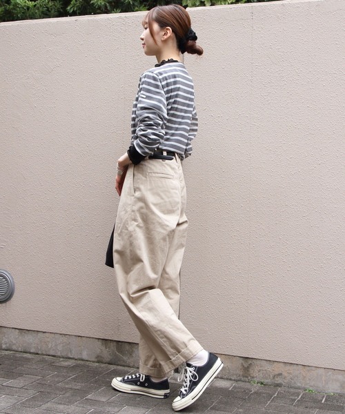 ORCIVAL（オーシバル）の「ORCIVAL/オーシバル　シースルー　ボートネックロングスリーブ　SEE THROUGH BOATNECK LONGSLEEVE P.O.　OR-C0461 STJ（Tシャツ/カットソー・レディース・サックスブルー/ネイビー/ホワイト/アッシュグレー・2）」の7枚目の写真