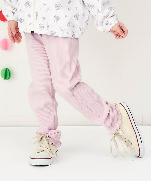 apres les cours（アプレレクール）の「フリルレギンス/7days Style pants（レギンス/スパッツ・キッズ・アイボリー/ピンク/ブラック・100/80/120/110/90/130）」の3枚目の写真
