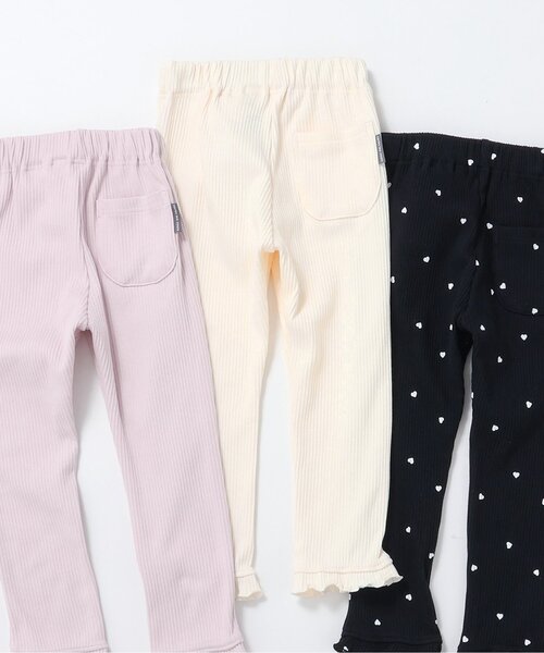 apres les cours（アプレレクール）の「フリルレギンス/7days Style pants（レギンス/スパッツ・キッズ・アイボリー/ピンク/ブラック・100/80/120/110/90/130）」の2枚目の写真