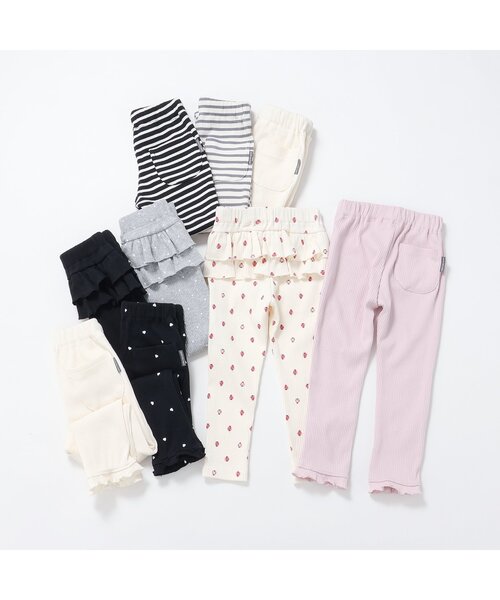 apres les cours（アプレレクール）の「フリルレギンス/7days Style pants（レギンス/スパッツ・キッズ・アイボリー/ピンク/ブラック・100/80/120/110/90/130）」の13枚目の写真