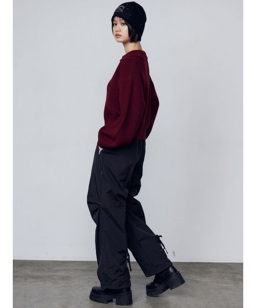 EMODA（エモダ）の「スキッパーワイドニット（ニット/セーター・レディース・ブラック/グレー/レッド/その他・FREE）」の14枚目の写真