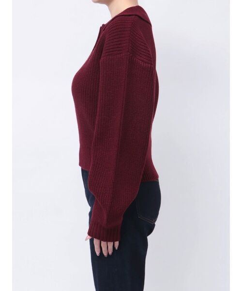 EMODA（エモダ）の「スキッパーワイドニット（ニット/セーター・レディース・ブラック/グレー/レッド/その他・FREE）」の20枚目の写真