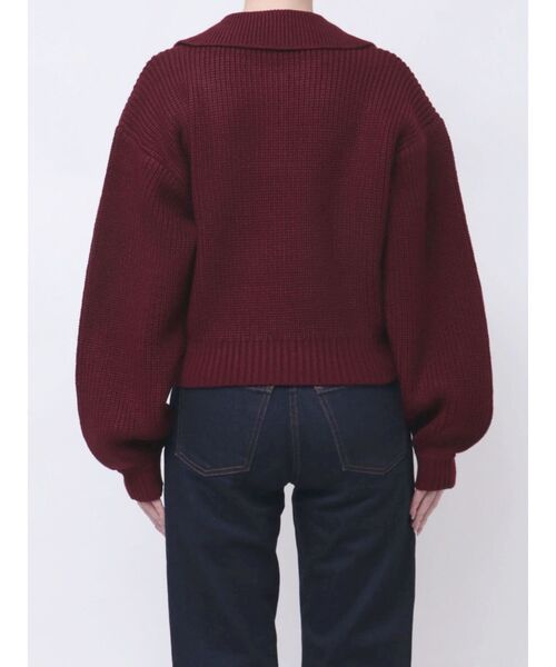 EMODA（エモダ）の「スキッパーワイドニット（ニット/セーター・レディース・ブラック/グレー/レッド/その他・FREE）」の21枚目の写真