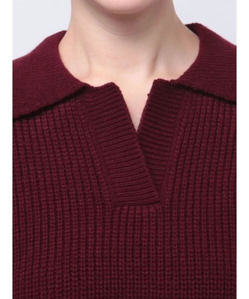 EMODA（エモダ）の「スキッパーワイドニット（ニット/セーター・レディース・ブラック/グレー/レッド/その他・FREE）」の22枚目の写真