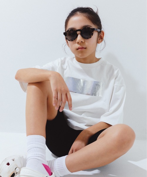 WEB限定 / b.+A】金子綾/ビッグシルエットTシャツ×サイクルパンツ