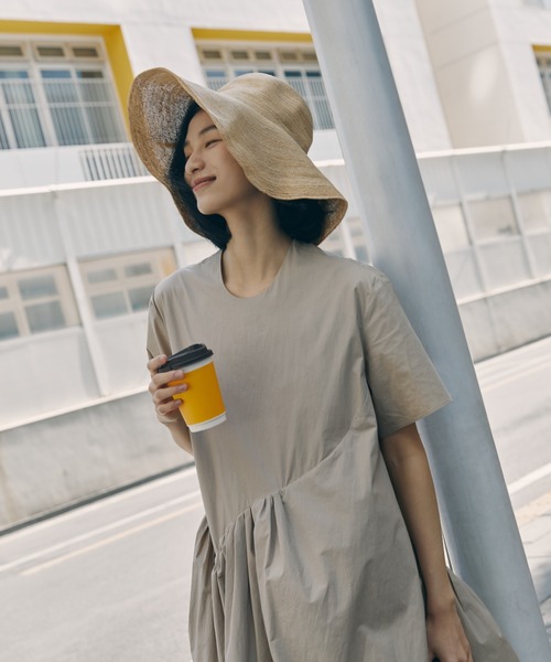 JNBY（ジェーエヌビーワイ）の「Breezy Gathered Dress / ギャザードレスワンピース（ドレス・レディース・ブラック/ベージュ・34/36/38）」の22枚目の写真