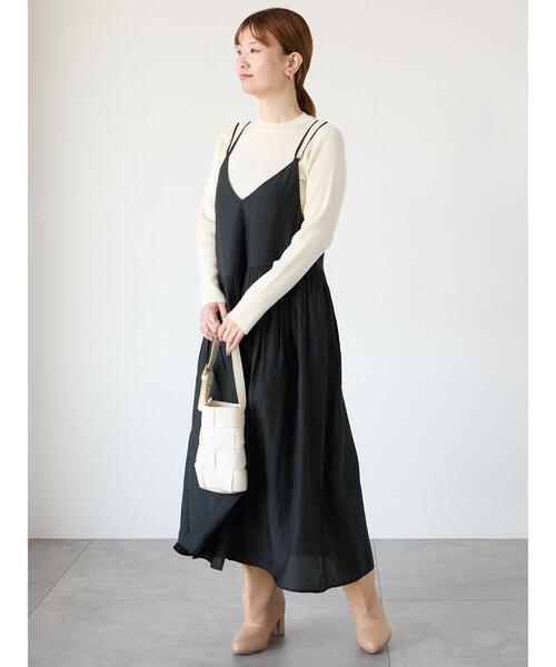 Lugnoncure（ルノンキュール）の「ラメ混クルーネックリブニット（ニット/セーター・レディース・グレー/ブラック/オフホワイト・F）」の11枚目の写真