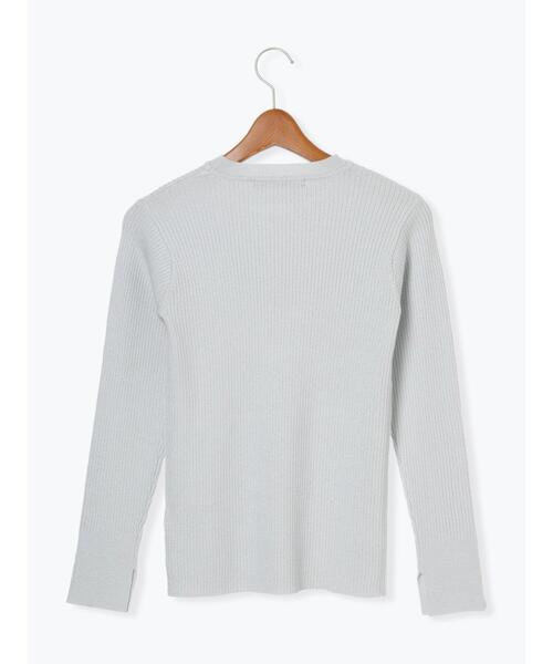 Lugnoncure（ルノンキュール）の「ラメ混クルーネックリブニット（ニット/セーター・レディース・グレー/ブラック/オフホワイト・F）」の15枚目の写真