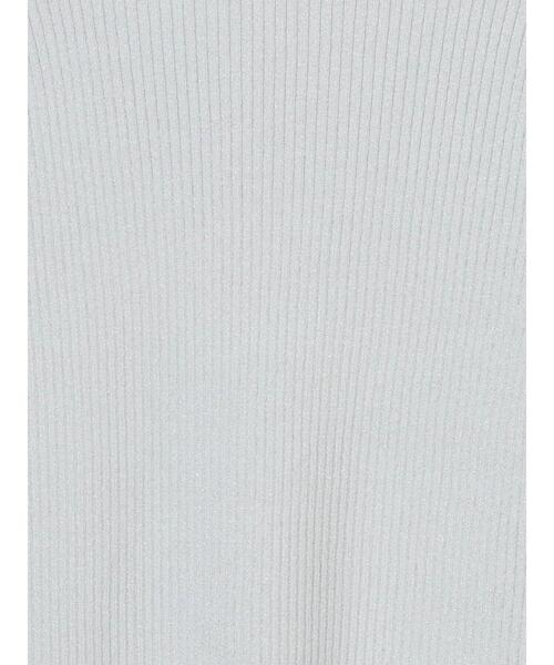 Lugnoncure（ルノンキュール）の「ラメ混クルーネックリブニット（ニット/セーター・レディース・グレー/ブラック/オフホワイト・F）」の18枚目の写真